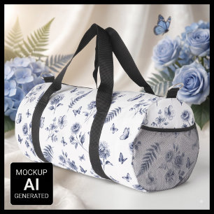 Franse Toile de jouy Chinoseirie Blauwe Patroon Plunjezak