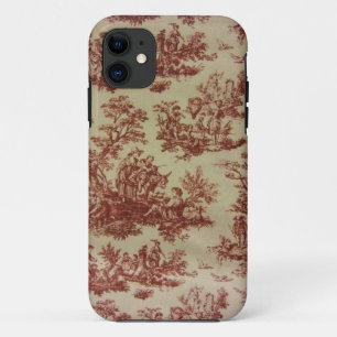 Franse toile in roze iPhone 11 hoesje