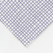 Franse Toile Lavendel Toile Custom Fleece Deken (Hoek)