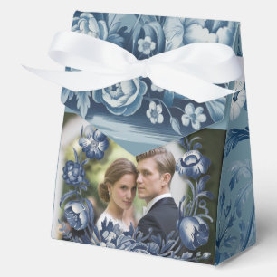  Franse Toule Bloemen Trouwfoto Bedankdoosjes