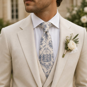 Franse Tuin Toile Elegante Versailles Botanische Stropdas
