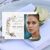 Franse Tuinfeest bloem foto  Uitnodiging