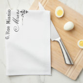  franse typografie cafés et legumes theedoek (Quarter Fold)