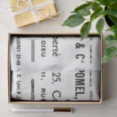  Franse typografie Lyon Business Tissuepapier (Geschenk)