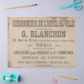 Franse Typografie Torn Edge ontkoppeld Parijs Shoe Tissuepapier (Craft)