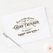  Franse typografische chocolade label art (Envelop)