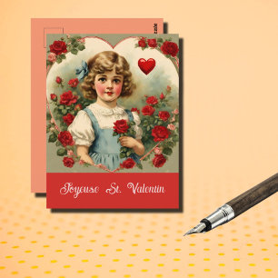Franse Valentijnsdag Briefkaart