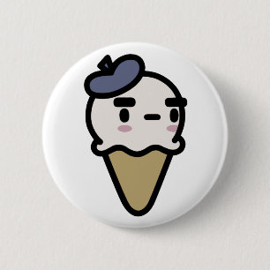 Franse Vanilla Icecream Ronde Button 5,7 Cm