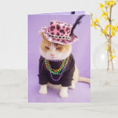 Franse verjaardag Kaart (Gele Bloem)