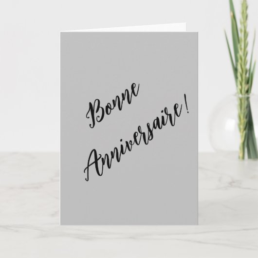 Franse verjaardag kaart (Voorkant)