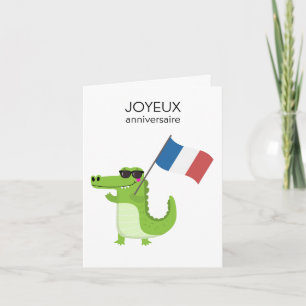 Franse Verjaardag Kaart - Joyeux anniversaire