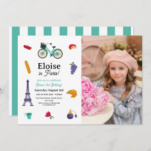 Franse verjaardag Paris Girls Fun - Elke leeftijd  Kaart