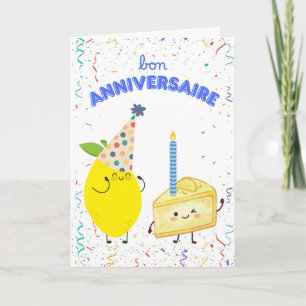Franse verjaardagsgroeten Bon Anniversaire Kaart
