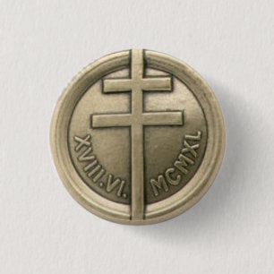 Franse verzetsmedaille ronde button 3,2 cm