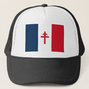 Franse verzetsvlag Franse oorlogssymbool kruis Trucker Pet