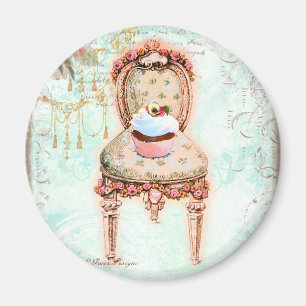 Franse Victoriaans Cupcake-stijl Magneet