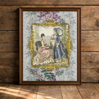 Franse Victoriaanse Kustmode Decoupage Tissue Tissuepapier