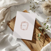 Franse Vintage Elegante Bloemenbruiloft Folie Uitnodiging