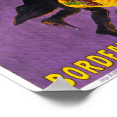 Franse Vintage Poster 1907 teruggezet (Hoek)