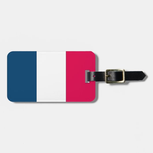 Franse vlag bagagelabel (Voorkant horizontaal)