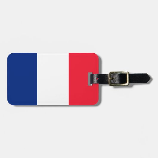 Franse vlag bagagelabel (Voorkant horizontaal)