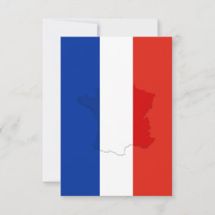 Franse vlag bedankkaart