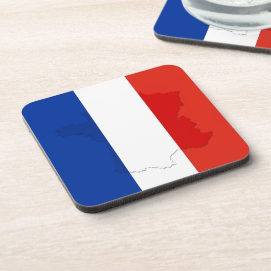Franse vlag bier onderzetter (Linkerzijde)