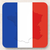 Franse vlag bier onderzetter (Voorkant)