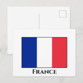 Franse vlag briefkaart (Voorkant / Achterkant)