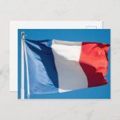 Franse vlag briefkaart (Voorkant / Achterkant)