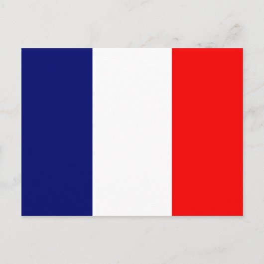 Franse vlag briefkaart (Voorkant)