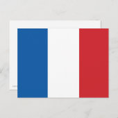 Franse vlag briefkaart (Voorkant / Achterkant)