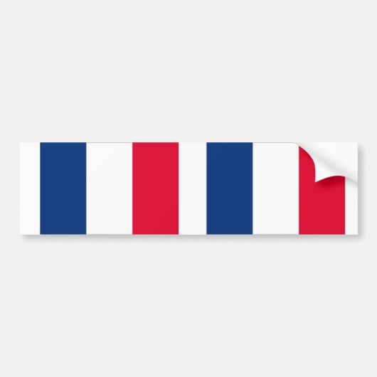Franse vlag bumpersticker (Voorkant)