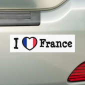 Franse vlag bumpersticker (Op auto)