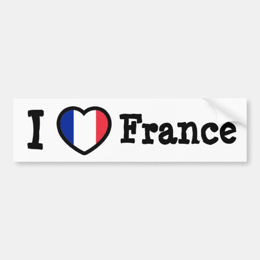 Franse vlag bumpersticker (Voorkant)