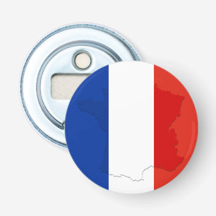 Franse vlag button flesopener