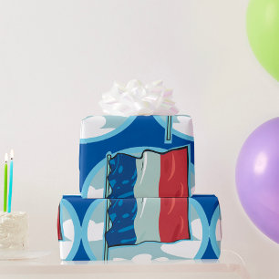 Franse vlag cadeaupapier