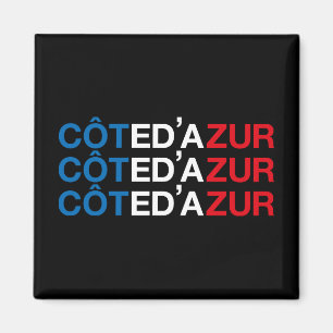 Franse vlag COTE D'AZUR Magneet
