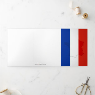 Franse vlag drieluik kaart