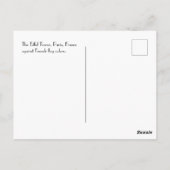 Franse vlag Eiffel Tower Briefkaart (Achterkant)