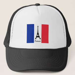 Franse vlag & Eiffel Tower - Frankrijk/sportfans Trucker Pet