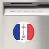 Franse vlag Eiffel Tower Paris thémnet Magnet Magneet (Insitu (Vaatwasser))