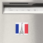 Franse vlag Eiffeltoren Paris magneet (Insitu (Vaatwasser))