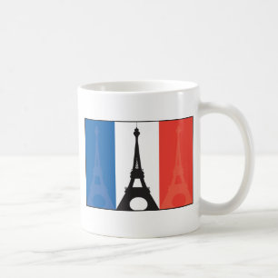 Franse vlag en olifantentoren koffiemok