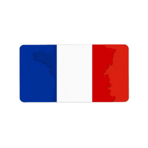 Franse vlag etiket