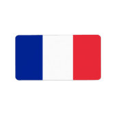 Franse vlag etiket (Voorkant)