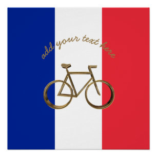 Franse vlag: fietsenfietsenfietser Bike Bicycle Perfect Poster