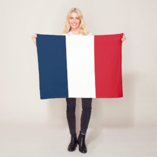 Franse Vlag Fleece Deken
