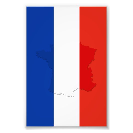 Franse vlag foto afdruk (Voorkant)