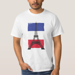 Franse vlag Frankrijk Parijs T-shirt